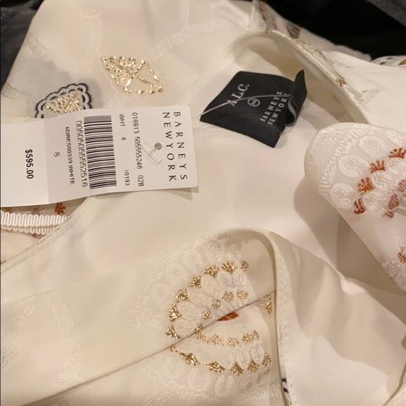 ALC Barney’s Embroidered One Shoulder Dress size 8 NWT - Picture 6 of 6